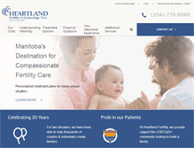 Tablet Screenshot of heartlandfertility.mb.ca